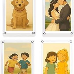 BOENJOY GIFTS- Pack of 4, Magnetic Acrylic Photo Frame – Double Side Display | 2.5x3.5 inch Clear Picture Frame | Strong Magnet, Personalize & Swap Photos – Vertical & Horizontal Use (Photos Not Included)-image-15