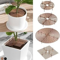 Flower Pot Cover Pot Grid Flower Pot Cover Garden Pot Soil Guard Cover Protector Grid Protection Accessories-image-91