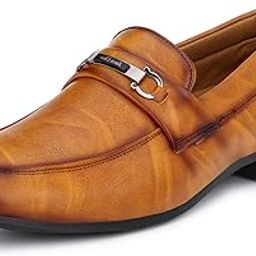 Designer Slip-On Nappa Leather Tan Brown Slip-On Office Party Ethnic Wear Formal Shoes-image-49