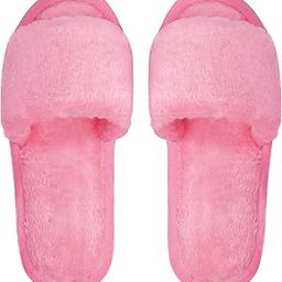Slipper For Women's Flip Flops Fur Winter Fashion House Slides Home Indoor Outdoor Sandals-image-1