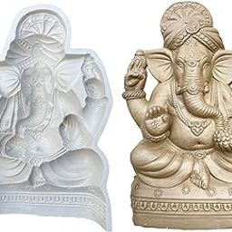 Art sculpture Ganesha Idol Making Mold Mould Hight 11 inch-image-61