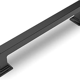 Amerdeco 6 Pack Matte Black Cabinet Pulls 5 Inch(128MM) Hole Centers Kitchen Cabinet Handles Hardware Modern Kitchen Handles for Cabinets Cupboard Handles Drawer Pulls ZH0019-image-46