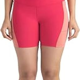 HUNNIT Gym Shorts for Women Above Knee Length | High Rise Workout Shorts | Yoga Shorts| 2 Side Pockets | 4 Way Stretchable Shorts | Moisture Wicking Fabric | Active Shorts-image-27