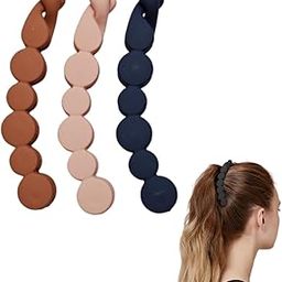 Banana Hair Clips, 12 cm Large Claw Design, Brown, 3-Piece Set (designe A)-image-54