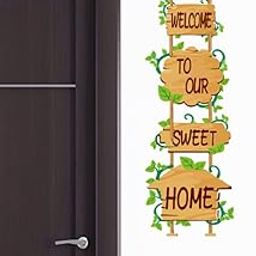 Rawpockets Welcome to Our Sweet Home Self Adhesive Wall Sticker-image-61