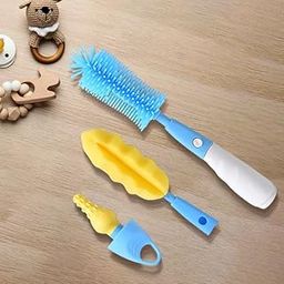 U-Grow Baby Bottle Cleaning Brush Silicone Bristle for Easy & Scratch Free Cleaning | Baby Bottle Cleaner Brush and Nipple Cleaning Brush | Easy to Clean Bottle Corners for Narrow Neck & Wide Neck-image-31