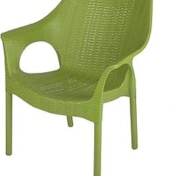 Supreme Cambridge Heavy Durable Plastic Chair with Steel Legs for Home, Office, Garden and Restaurents (Mehendi Green, Set of 1)-image-53