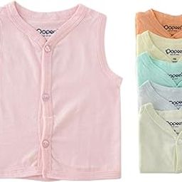 Front Button Jhabla Tops for Babies Pack of 6 | Skin-Friendly & Adorable | Soft & Breathable Multicolor T Shirt for Babies-image-8