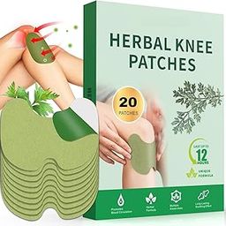 20 Herbal Knee Pain Relief Patches | Instant Relief for Knee, Joint & Muscle Pain | Natural Wormwood Extract & Eucalyptus-image-92