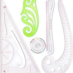 5-Piece Tailoring Kit, Professional Sewing Ruler Set with Armhole Curve Scale for Tailoring, Dressmaking Pattern Design Tools for Fashion Designers-image-55