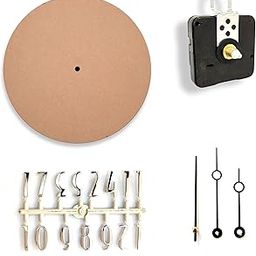Epoxy Fusion 12 inch DIY Clock Making Kit, Round MDF Base (7mm Thick) for DIY Clocks and Wall Art, MDF Base for Resin Wall Clock (Angel/S12)-17