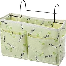 HEAVENGLOW Bedside Caddy Pocket Storage Bag Bunk Bed Storage Organizer Green Cherry-image-44