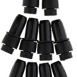 CALANDIS® 10 Pieces Fastener Rivet Clips Kits, Black Push Pin Rivets for Speaker Mesh Grill Cover # 052-17