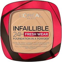 L'Oreal Paris Infallible 24H Fresh Wear Foundation in a Powder, 200 Golden Sand, 9g-9