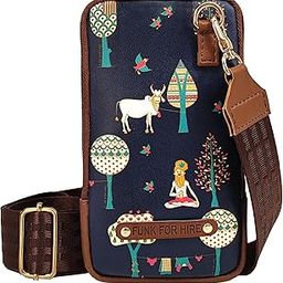 Leatherette Printed Mobile holder sling bag - Parent-image-33