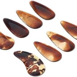 ATORSE 3x1 Pack Guzheng Finger Picks with Groove and Arc Gu Zheng Nails Middle-image-35