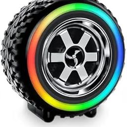 Multi Advertz Tyre Shape Portable Wireless Bluetooth Speaker, 8 Hours Playtime, MicroSD Card Slot, FM Radio, Rechargeable LED Speaker, Campatible with All Smart Phones, 10 watts, RGB Lights-image-15