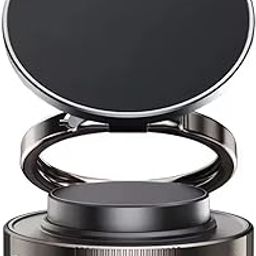 iGeeK Portable 360° Suction Phone Stand | Magnetic Mount for Car, Vanity Mirror & Gym Use (Black)-25