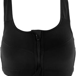 CALANDIS Front Zipper No Rims Gym Sports Bra Compression Underwear Yoga Top Black L | Clothing, Shoes & Accessories | Womens Clothing | Intimates & Sleep | Bras & Bra Sets-image-46