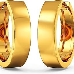 22k (916) Purity BIS Certified Classic Round Gold Earrings For Women-53