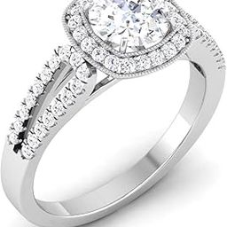 14k (585) White Gold Ring for Women-image-54