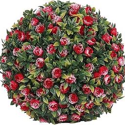 Simulation Plant Flower Hanging Topiary Ball 7.8inch Elegant for Coffee Shop Style A-image-11