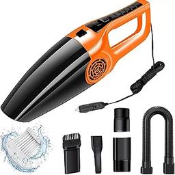 ExceLanz Powerful Portable Car Vacuum Cleaner, High Suction Power, Multi Accessories Car Vacuum Cleaner with Anti-Bacterial Cleaning-image-94