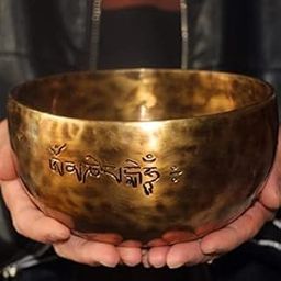 Singing Bowls and Manjeeras 7-Inch Full Moon Tibetan Singing Bowl, Sacred 7-Metal Alloy, Moon Bowl 7, Handcrafted for Meditation and Sound Healing, 1kg with Mallet and Cushion-image-75