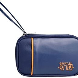 Uninest Polyester Electronics Accessories Organizer Bag, Double Layer Electronics Organizer Portable Storage Case for Cable, Cord, Charger, Adapter, Power Bank, Hard Drives (Navy Blue)-image-31
