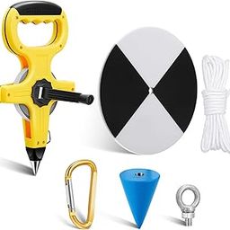 Copkim 7.87 Inch Plastic Secchi Disk Set Secchi Disc with Black and White Quadrants, Steel Cone, Holding Line and 100 ft Tape Measure for Clarity Measurements-15