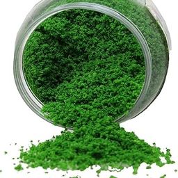 Polypropylene Artificial Grass Powder Miniature Tree Snow Micro Garden Landscaping Decoration Craft DIY Accessories(100 Gram), Green-23