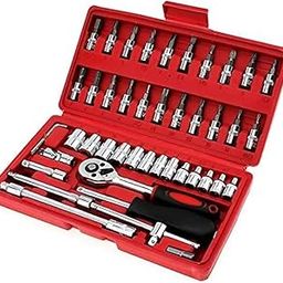 Smart Shelter Tool Kit for Home Use Tools Kit Spanner Set, Hand Tools Set for Bike Tool Kit Set Socket Wrench Set Spanner (Set All Size)-16