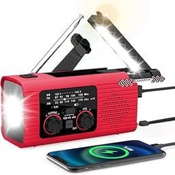 NITIGO Emergency Weather Radio, 4000mAh NOAA Weather Alert Radio Solar Charging, Hand Crank & USB Charged, AM/FM with LED Flashlight, Reading Lamp, SOS Alarm, Headphone Jack for Outdoor Indoor-picture-25