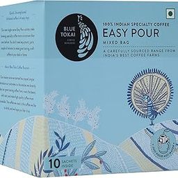 Blue Tokai Coffee Roasters Easy Pour Over Coffee Drip Bags | Assorted Light To Dark Roast | Pack Of 10 Sachets | 100% Arabica Beans | Ready To Brew In 2 Mins | Just Pour In Hot Water,110 grams-image-97