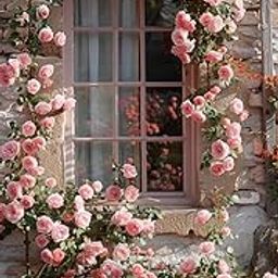 Radha Krishna Agriculture® Climbing rose imported flowers seeds for Home and Gardening Pack of 70-100 seeds (SOFT PINK)-image-83