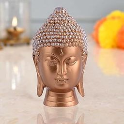 LUXVIBE Gautam Buddha Statue Showpiece Idol Figurine for Feng Sui, Vastu, Home Decor, Office, Diwali, Gifting, Living Room, Bedroom, Study Table -18-17