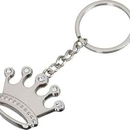 AUGEN Crown Stainless Steel Keychain Metal For Gifting With Key Ring Anti-Rust (Pack Of 1)-picture-54