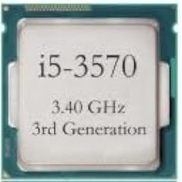 Core i5 3570 3.4 GHz Upto 3.8 GHz LGA 1155 Socket 4 Cores 4 Threads 6 MB Smart Cache Desktop Processor (Silver/Grey) for Support h61 Motherboard-image-96