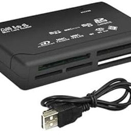 MaK World® USB 2.0 TF Memory Card Reader Fast Data Transmission All in One Card Reader Black/White-23