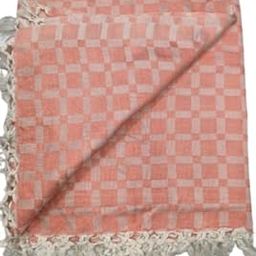 GMH Bhagalpuri Dobby Checks Dull Chadar/TopSheet/Comforter(Size- 250cm X 135cm) (Orange)-picture-10