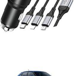LOVMOTO Car Charger 22W Cigarette Lighter Adapter, Car Accessories Car Charger Adapter USB C Type C 12v, Car Phone Charger with USB Cable 3 in 240 Comfortable with Gla-NZA-18