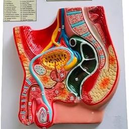 Human Reproductive System Male On Board 14 X 12" Brand OM Labs-12
