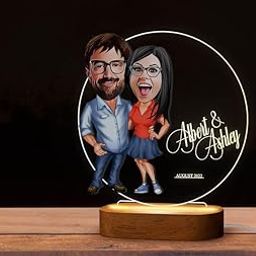Customised Lamp, Personalized Gift, Ideal for Birthday, Anniversary, Wedding, Couples Gifting, His or Her, Message Center (Design 6)-31