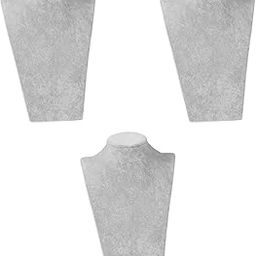 THE STYLE SUTRA 3X Velvet Necklace Display Mannequin Stand Jewelry Store Accessories Parts-image-10