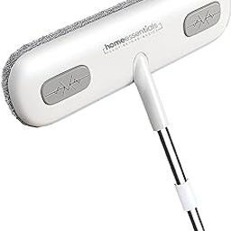 HomeEssentials Plastic Multifunctional Window Cleaner - 2 in 1 Brush & Squeegee with 4 Foot Handle / Streak Free Glass,Mesh & Floor Cleaning Tool / Perfect for UPVC Windows & Home Use (Pack of 1),Grey-image-108