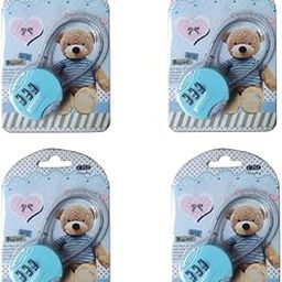 BKR Suitcase Travel Lock 3-Digit Dialing Pack of 4-36