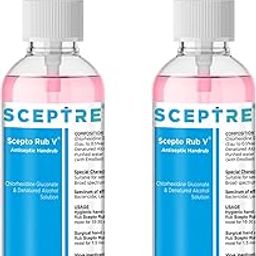 Sceptre Scepto 70% Alcohol Rub V Hand Sanitizer Liquid Spray Kills 99.9% Germs & Bacteria | Multipurpose Disinfectant For Hands & Surfaces | Skin-Friendly & Safe, 100ml X Pack of 2-image-12