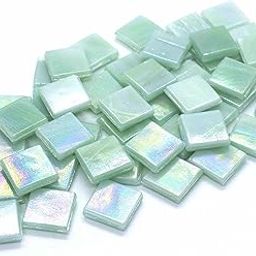 Sai Mosaic Art Coral Pistachio HK072 Glass Mosaic 15x15mm tiles 100 gm pack-image-74