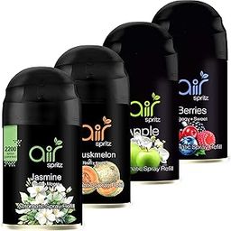 225ml Freshmatic Automatic Air Freshener Refill (GREEN APPLE | RIPE BERRIES | MUSKMELON | JASMINE - Pack of 4) | Automatic Room Freshener, Bathroom Freshener and Room Spray-image-27