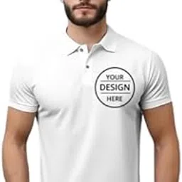 custom Customized Printed Cotton Unisex Regular Fit Half Sleeves T-Shirt Personalized with Photo, Text, Logo, Print - White-picture-1